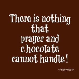Chocolate and prayer GG